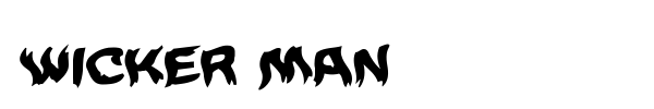 Wicker Man font