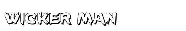 Wicker Man font preview