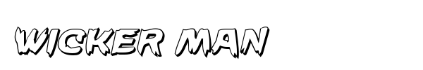 Wicker Man font preview