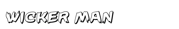 Wicker Man font preview