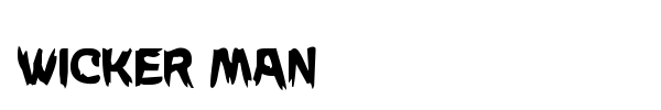 Wicker Man font preview