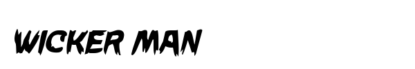 Wicker Man font preview