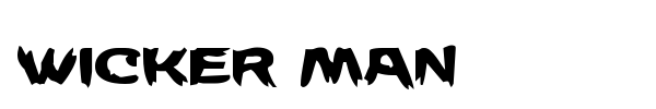 Wicker Man font preview