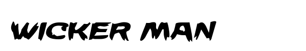 Wicker Man font preview