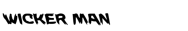 Wicker Man font preview