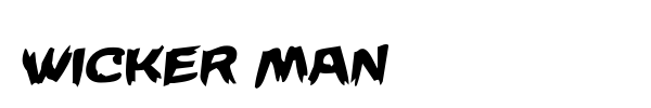 Wicker Man font preview