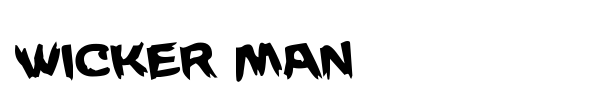 Wicker Man font preview