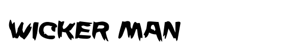 Wicker Man font preview