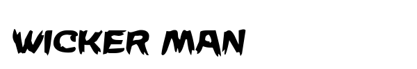 Wicker Man font preview