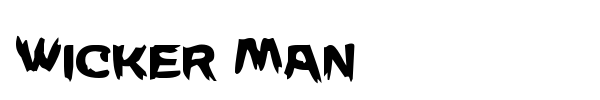 Wicker Man font preview