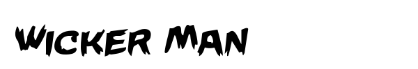 Wicker Man font preview