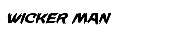 Wicker Man font preview