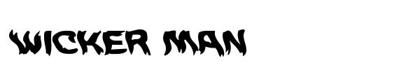 Wicker Man font preview