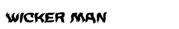 Wicker Man font preview