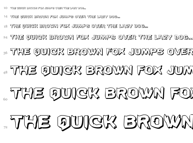 Wicker Man font waterfall