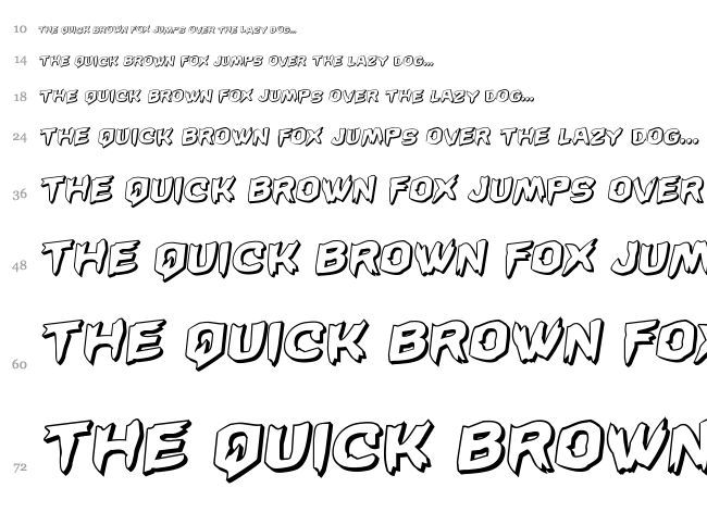 Wicker Man font waterfall