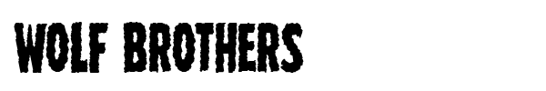 Wolf Brothers font preview