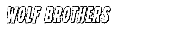 Wolf Brothers font preview