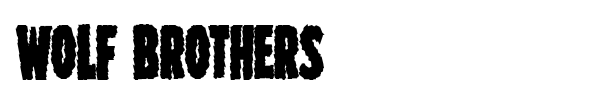 Wolf Brothers font preview