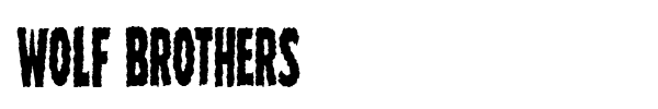 Wolf Brothers font preview