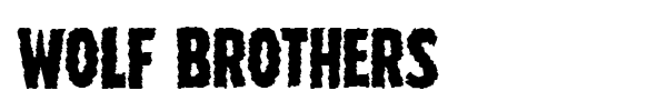 Wolf Brothers font preview