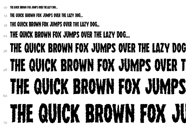 Wolf Brothers font waterfall