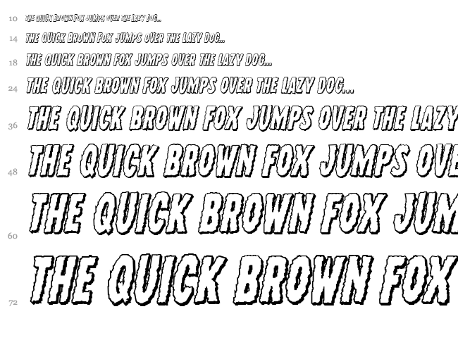 Wolf Brothers font waterfall