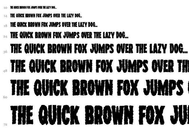 Wolf Brothers font waterfall