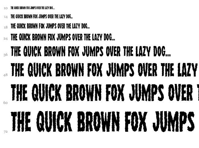 Wolf Brothers font waterfall