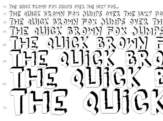 Yes! font waterfall