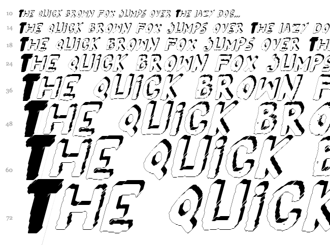 Yes! font waterfall