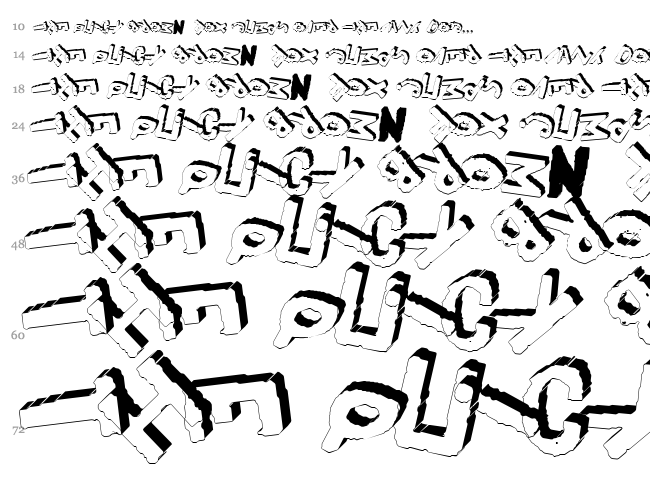 Yes! font waterfall