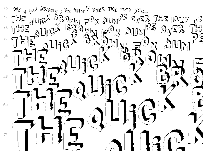 Yes! font waterfall