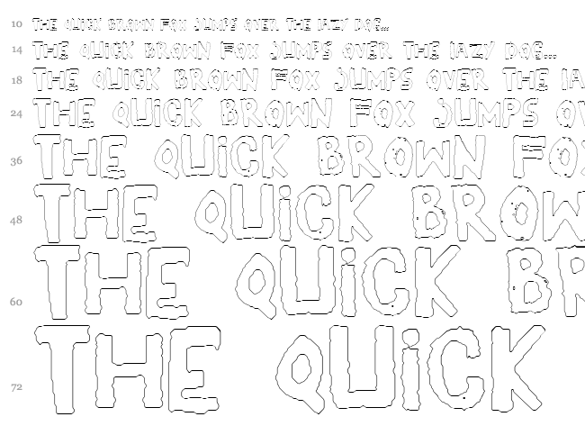 Yes! font waterfall