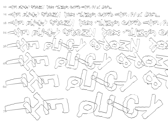 Yes! font waterfall