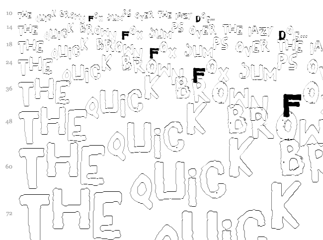 Yes! font waterfall