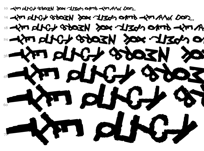 Yes! font waterfall