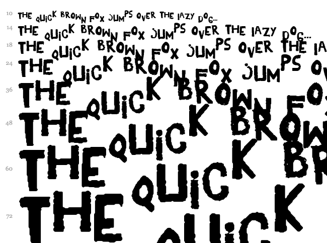 Yes! font waterfall