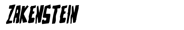 Zakenstein font