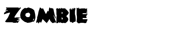 Zombie font