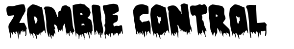 Zombie Control font