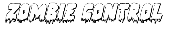 Zombie Control font preview