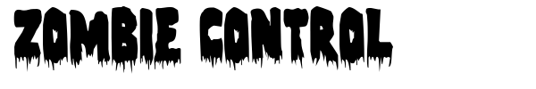 Zombie Control font preview
