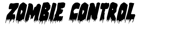 Zombie Control font preview