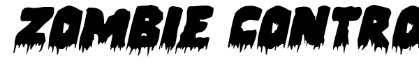 Zombie Control font preview