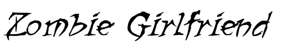 Zombie Girlfriend font