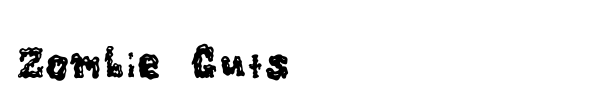 Zombie Guts font