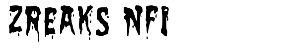 Zreaks NFI font