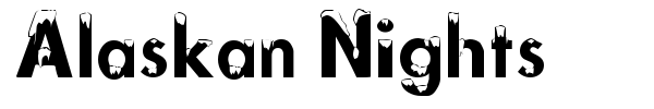 Alaskan Nights font