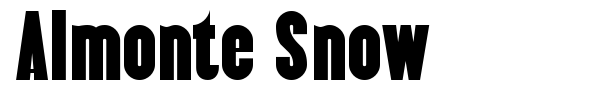 Almonte Snow font